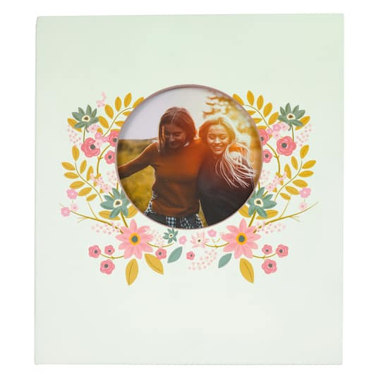 Pink &#x26; Green Flower 2-Up Photo Album by Recollections&#x2122;